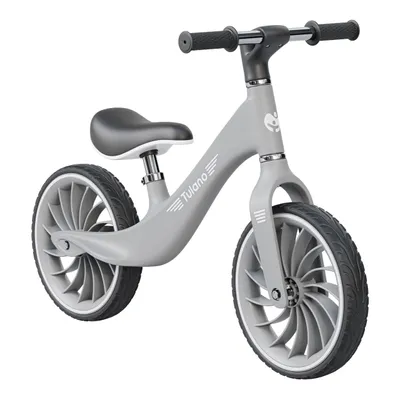 Produktbild von Tulano Route Laufrad für Kinder ab 2 Jahren – 12" pannensichere PolyurethanRäder, verstellbarer Sattel, ultraleicht (3 kg), Grau
