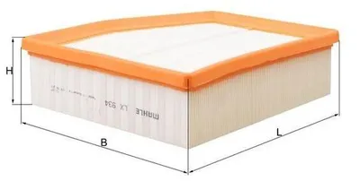Zdjęcie produktu dla Filtr powietrza KNECHT LX 934