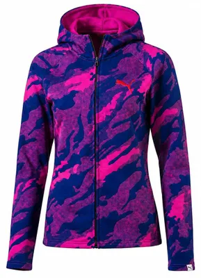 Produktbild von M|PUMA Energized Allover Print Damen Kapuzen Sweatjacke 590764-10
