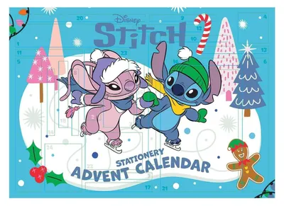 Produktbild von Stitch Stationary Adventskalender Festlicher 24 Tage Weihnachts-Countdown mit 24 Schrein Geschenke