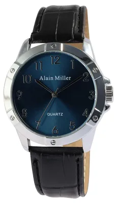 Immagine prodotto di Orologio da uomo con cinturino e cassa in materiale simile alla pelle, e vetro minerale