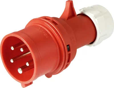 Produktbild von PCE CEE-Stecker Shark, 16 A, 5-polig, 400 V, IP44