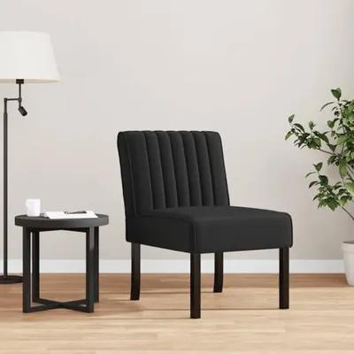 Imagen del producto de Sillón tapizado en terciopelo , de 48 x 64 x 72 cm, con patas de madera maciza, cómodo sillón decorativo para salón, oficina y dormitorio, de diseño moderno