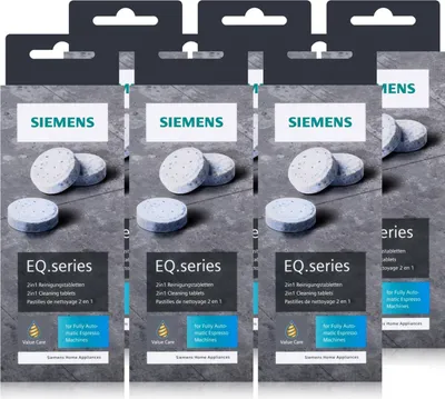 Produktbild von Siemens EQ.series Reinigungstabletten 22g TZ80001A - Für bestes Aroma (6er Pack)