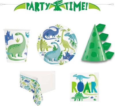 Obrázek produktu pro Dětská narozeninová sada Dinosaurus  - 10 osob