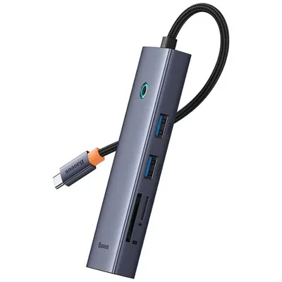 Immagine prodotto di Hub Baseus UltraJoy 7-in-1, da USB-C a HDMI4K@60Hz, 2xUSB 3.0, 1xPD, 1xRJ45