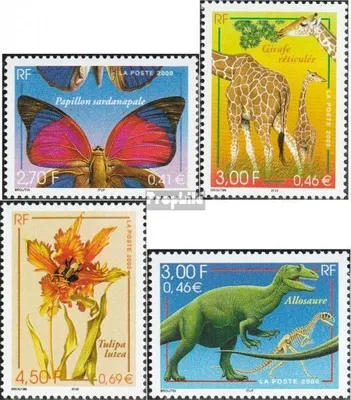 Produktbild von Briefmarken Frankreich 2000 Mi 3473-3476 (kompl.Ausg.) postfrisch Tiere und Pflanzen