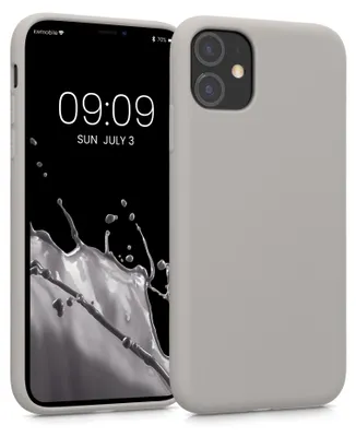 Produktbild von kwmobile Hülle kompatibel mit Apple iPhone 11 Hülle - gummierte TPU Silikon Handyhülle - Schutzhülle für kabelloses Laden - Case in Taupe