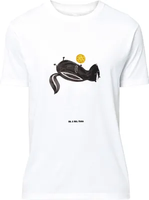 Produktbild von Mr. & Mrs. Panda Größe M T-Shirt Stinktier Ball - Weiß - Geschenk, Raubtier, Stinker, Herren, Shirt, Skunk, Tshirt, Weisheit, Wildtier, mit Spruch
