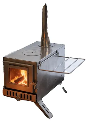 Obrázek produktu pro Dřevěná kamna, přenosná konstrukce, výškově nastavitelná, stříbrná