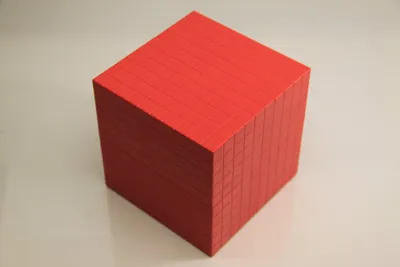 Produktbild von Wissner® aktiv lernen Lernspielzeug Tausenderwürfel 1 Stück (rot), RE-Plastic® Dezimalrechnen Mathematik