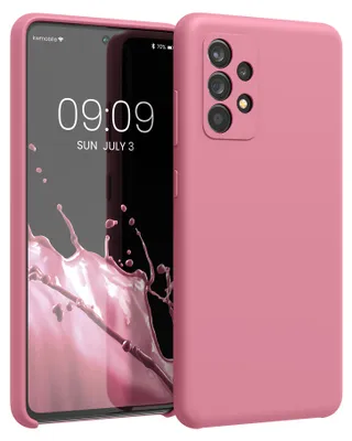 Produktbild von kwmobile Handyhülle für Samsung Galaxy A52 / A52 5G / A52s 5G Hülle - Case Silikon - Kabelloses Laden - Schutzhülle Cover in Dark Rose