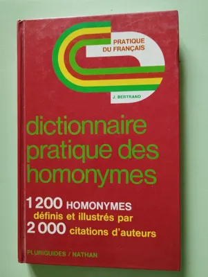 Image de Dictionnaire pratique des homonymes : 2000 exemples (Nathan)