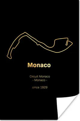 Produktbild von MuchoWow® Poster Formel 1 - Monaco - Rennstrecke 80x120 cm - Papierdruck