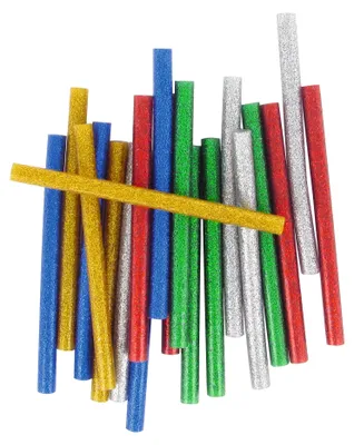 Obrázek produktu pro Barevné náplně s glitry, 20 kusů, do horkovzdušných lepicích pistolí