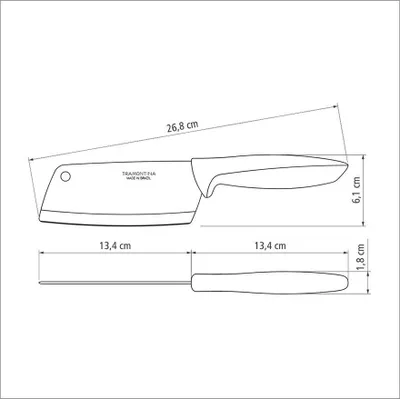 Productafbeelding van Tramontina 5" Plenus keukenmes, zilver, zilver, one size