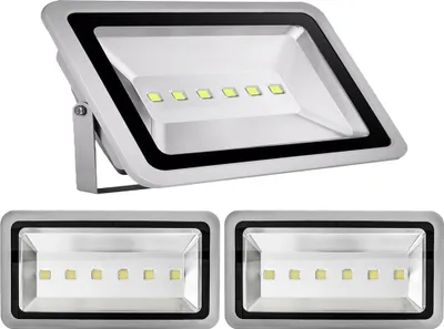 Produktbild von 3pcs 300W LED Fluter Außen Strahler Flutlicht,Greenmigo Kaltweiß Wasserdicht IP65 Super Helles Sicherheitsbeleuchtung für Garten,Hof,Lager,Platz,Plakatwand