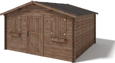 Produktbild von Gartenhaus, Gerätehaus 16m2 - 4x4m - 28mm - Imprägniert