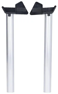 Imagen del producto de Canaletas para invernaderos - Drenaje de agua de lluvia - Color plateado - Juego de canalones - Material duradero - Adecuado para invernaderos pequeños