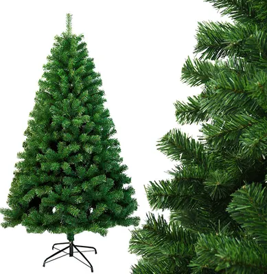 Image de Fiqops Arbre de Noël artificiel Sapin de décoration Arbre de Noël 180cm Vert