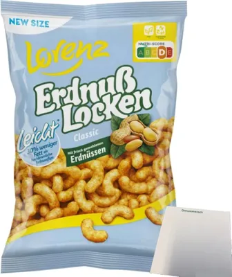 Produktbild von Lorenz ErdnußLocken Leicht (150g Beutel) + usy Block