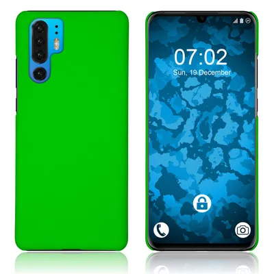 Produktbild von PhoneNatic Case kompatibel mit Huawei P30 Pro / P30 Pro New Edition - Hülle grün gummiert Hard-case Cover