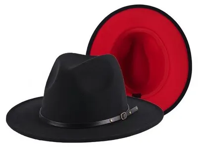 Produktbild von Uni-Fedora-Hut Wolmix-Breitrand 7cm Tweekleurig Design