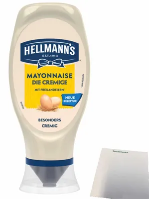 Produktbild von HELLMANN´S Mayonnaise (430ml Flasche) + usy Block
