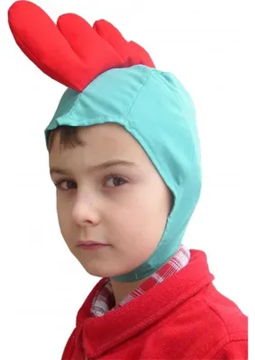 Produktbild von Kinder Mütze mit Hahnmotiv für Jungen und Mädchen im Alter von 3 bis 6 Jahren