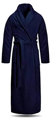 Produktbild von Extra langer Bademantel aus 100% Baumwolle - Frottee Saunamantel für Damen und Herren - Schadstofffreies Material - Ausgezeichnet mit 100