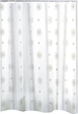 Produktbild von Ridder Duschvorhang Textil Cosmos 120x200 cm grau 47137