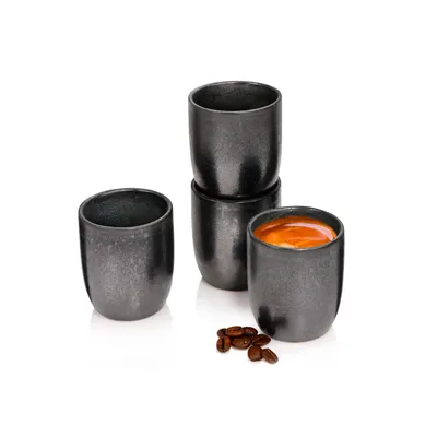 Produktbild von Keramik-Espressotassen, 4er-Set, 70ml, modern