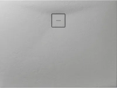 Produktbild von Duschwanne Mineralguss BREUER Modern Line Steinoptik Steingrau 90 x 100 cm