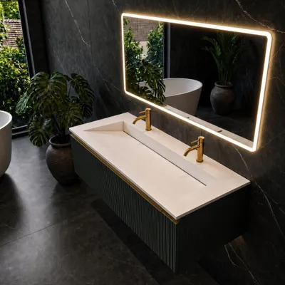 Obrázok produktu pre BALNEO umývadlo Solid Surface ALVERIA 120 cm