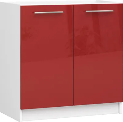 Obrázok produktu pre AKORD Furniture Factory KS0POLIBIACZERPOL001, 2 dvere/dverí, 1 police/políc, Biela, dvere s pántmi, 16 mm, 460 mm