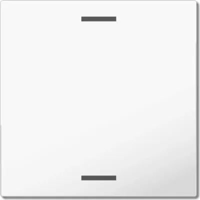 Image de MDT Bascule pour bouton-poussoir KNX Light 55 simple, blanc pur brillant, neutre, 1 pièce.