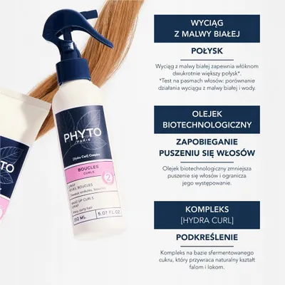 Produktbild von PHYTO CURLS BOUCLES Lockenrevitalisierendes Spray 150 ml