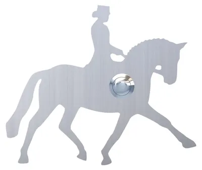 Produktbild von Türklingel Dressurpferd in Edelstahl