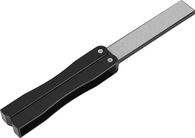 Zdjęcie produktu dla Outdoor Camping Składana dwustronna 400/600# Ostrzałka z kamieniem ostrzącym (czarna)