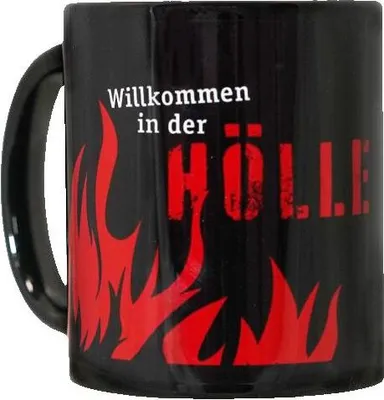 Produktbild von 1. FC Kaiserslautern Tasse Willkommen in der Hölle (schwarz)