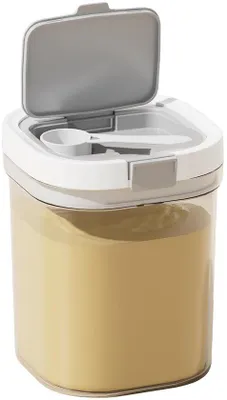Productafbeelding van Reisbeker van 1300 ml, BPA-vrij, luchtdicht, met lepel en bakjes