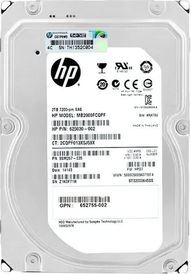 Immagine prodotto di Disco rigido HP MB2000FCQPF 2TB 7200Rpm Sas 3,5" pollici 625030-002