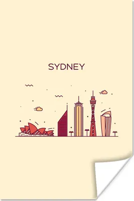 Produktbild von MuchoWow® Poster Sydney - Skyline - Australien 20x30 cm - Papierdruck