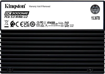 Produktbild von Kingston DC3000ME 15360 GB, SSD, (PCIe NVMe Gen5 x4 U.2, 2,5"