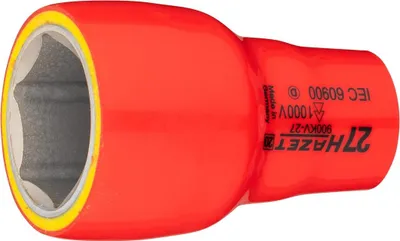 Produktbild von HAZET 900KV-27, Steckschlüsselbuchse, Rot, Gelb, 1 Kopf/Köpfe, 1/2", Imperial, 27 mm