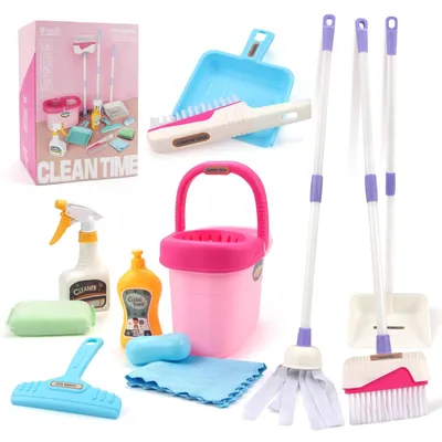 Immagine prodotto di Solidchoice - Set per la pulizia per bambini, con scopa e paletta