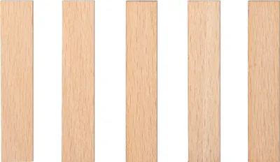 Produktbild von Holzdochte für Kerzen, 75 x 15 x 1 mm, 5 Stück