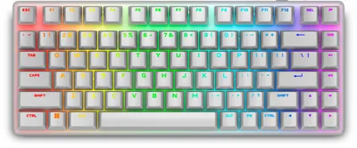 Produktbild von Alienware Pro Wireless Gaming Keyboard - Tastatur - 75% - compact TKL - AlienFX Per-Key RGB / 16,8 Millionen Farben - kabellos - 2.4 GHz, Bluetooth 5.1, USB - QWERTY - USA - Tastenschalter: Alienware lineare mechanische Switches (Hotswap-fähig) - Lunar Lig