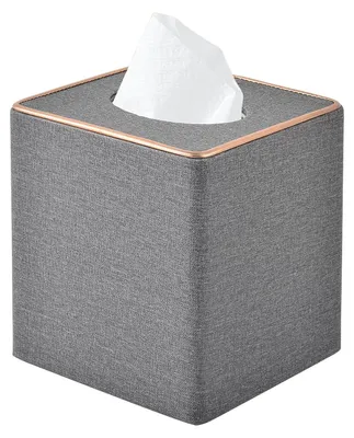 Image de Boîte à mouchoirs en simili cuir pour la maison et le bureau
