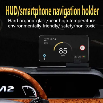 Obrázek produktu pro H6 6- palcová obrazovka Car Hud Head- up Display Projektor Universal Phone Navigace Gps Mount černá